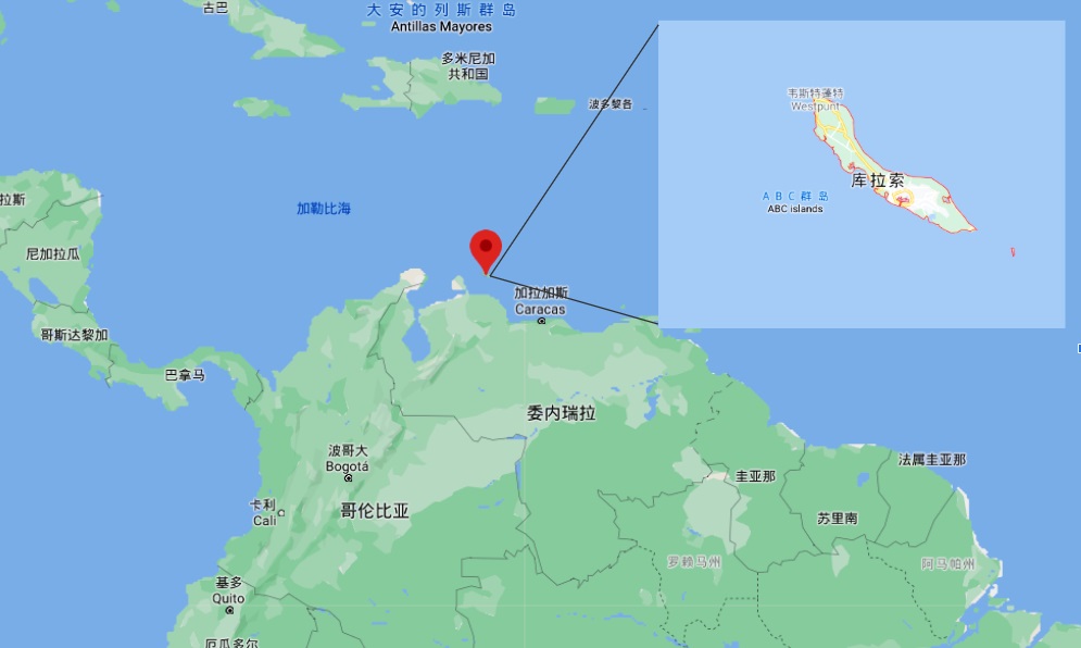 库拉索岛的地理位置