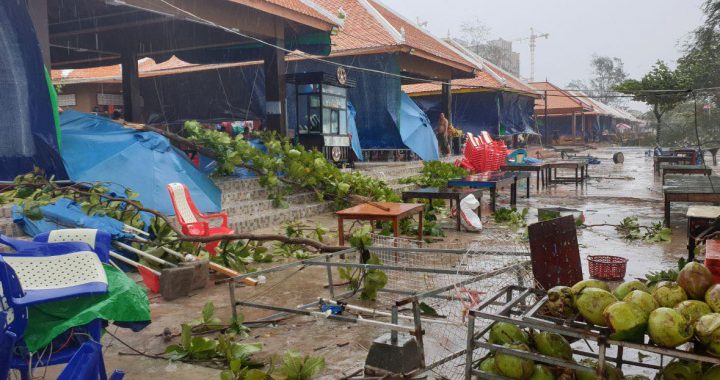 柬埔寨西港零星风灾 当局:勿信洪灾假闻