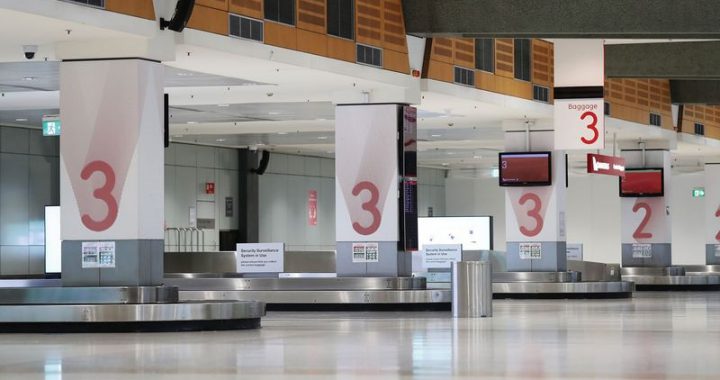 悉尼机场因为公卫危机打击班机锐减