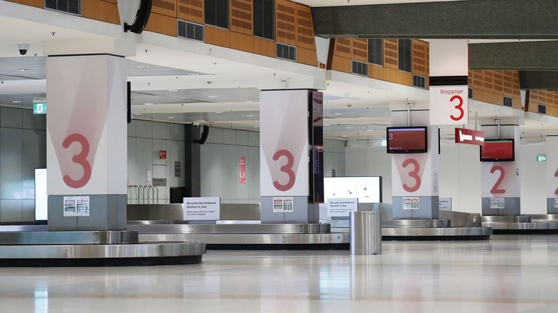 悉尼机场因为公卫危机打击班机锐减