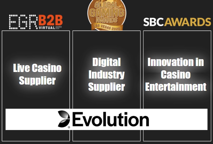 2020年Evolution Gaming荣获多个殊荣