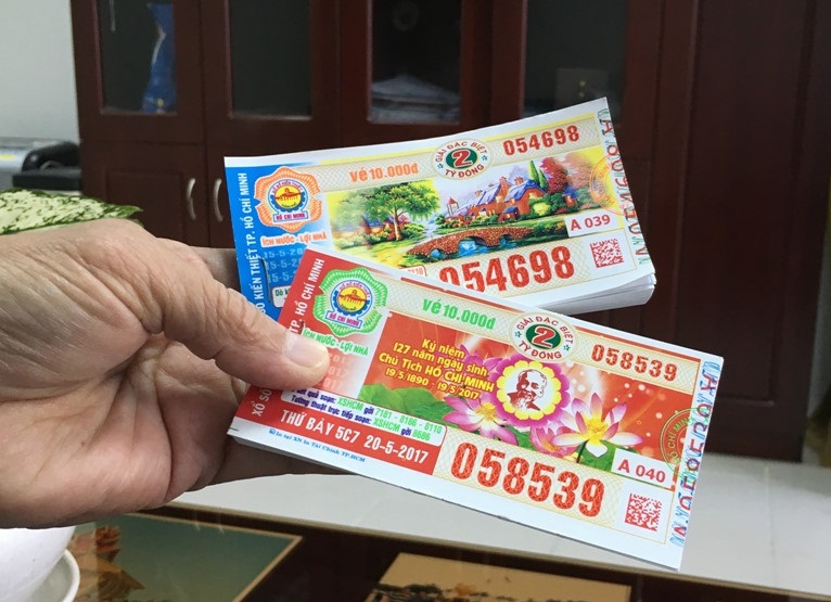 越南南方彩票票券