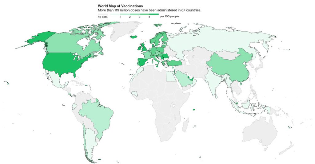 全球疫苗接种地图