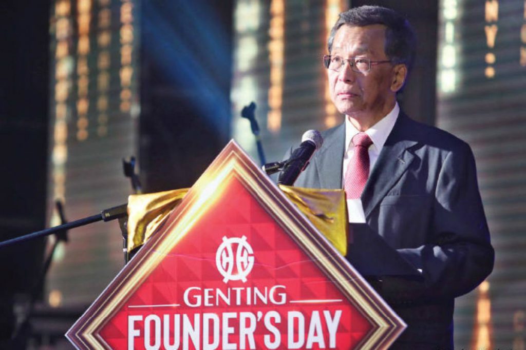 Lim Kok Thay is the second son of the founder of the company Lim Goh Tong