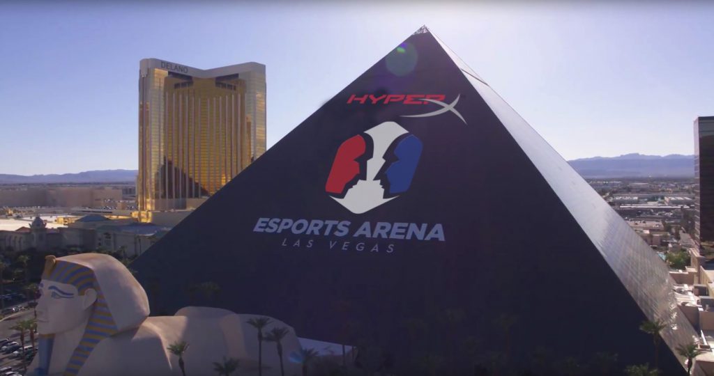 HyperX Esports Arena is a 30000 square foot multi level arena inside the Luxor