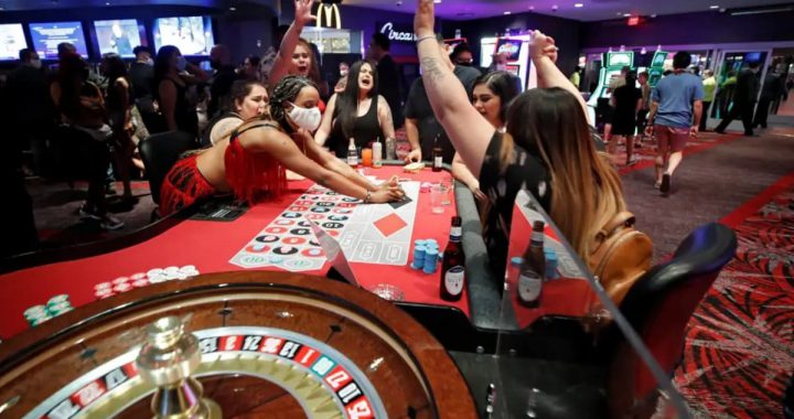 Las Vegas now allowing vaccinated customers onto the gaming floor without a mask.