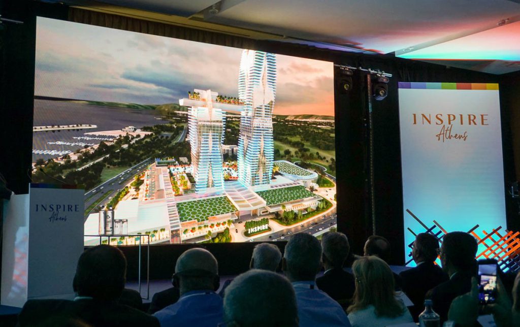 The new Athens resort is part of a $9.68 billion redevelopment plan.