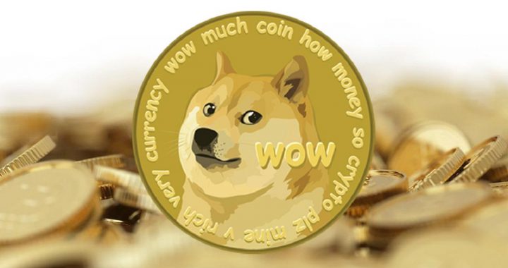 Dogecoin is a cryptocurrency which features the face of the Shiba Inu dog from the Doge meme.