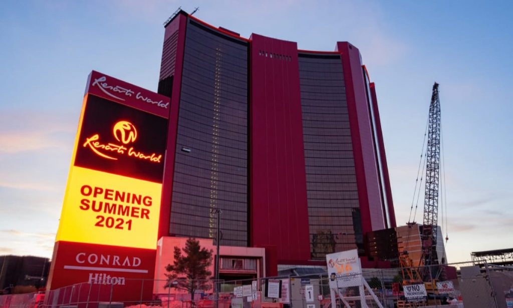 拉斯维加斯名胜世界赌场酒店即将开幕
