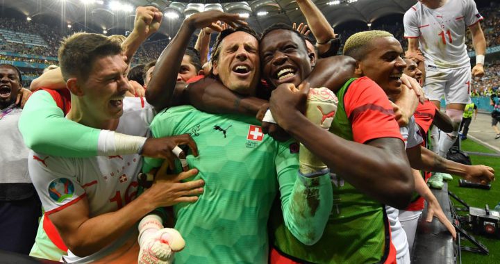 瑞士队首度闯进欧洲杯八强